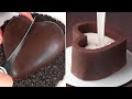 My Favorite Chocolate HEART Cake Decorating Ideas | So Tasty Chocolate Cake Dessert Tutorials