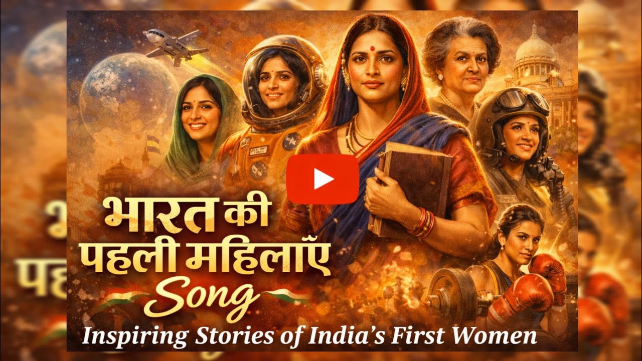 भारत की पहली महिलाएँ| Inspirational Hindi Song | Women Power Anthem 🇮🇳