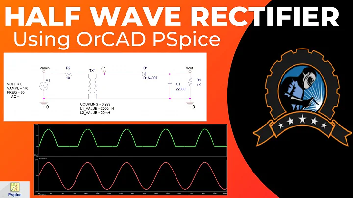 "To Study the HALF WAVE RECTIFIER circuit" using OrCAD PSpice