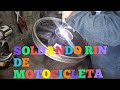 SOLDANDO RIN DE ALUMINIO PARA MOTOCICLETA