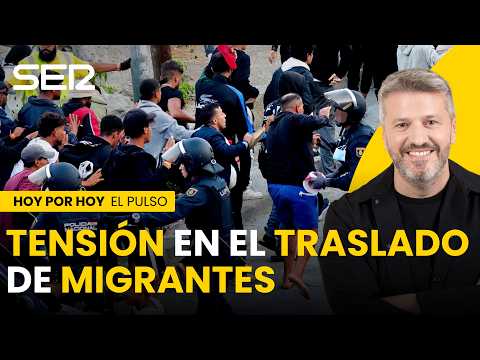 TENSION During the TRANSFER of MIGRANTS to a NEW CAMP in CEUTA | THE PULSE OF TODAY