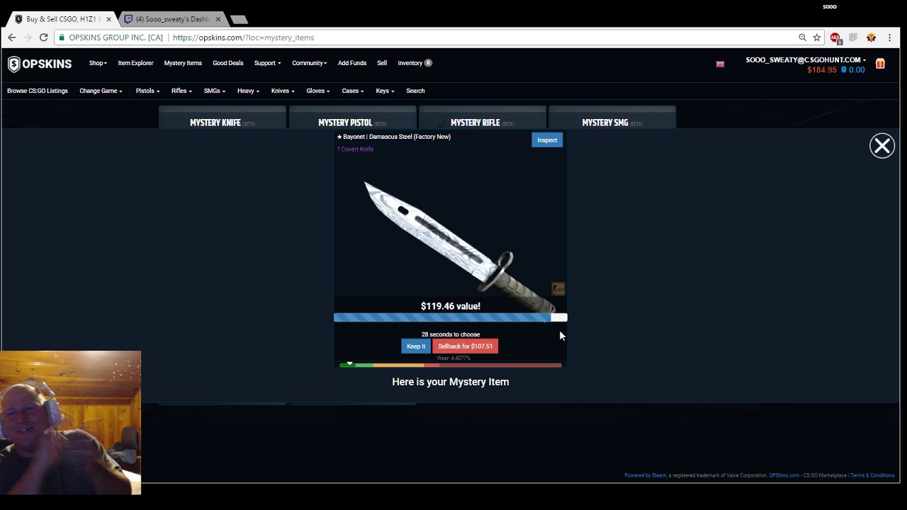 op skins mystery item extravaganza sick knife pull youtube