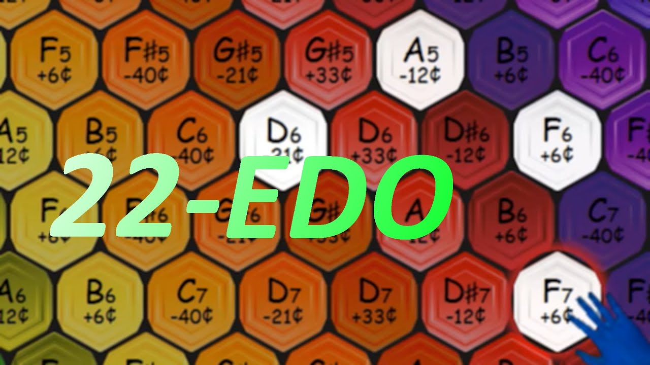 Ymp's Microtonal Scales Demonstrations - 22-EDO - DoubleWide-10 - YouTube