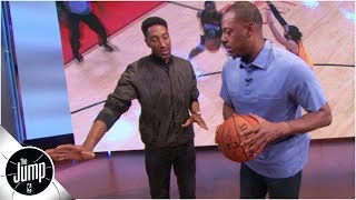 How to defend the step-back: Scottie Pippen demonstrates on Paul Pierce | The Jump: OT