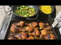 Sunday Dinner, Pineapple Jerk Chicken, Basmati Rice &amp; Stir Fried Veggies!