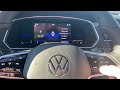 Digital Dash on 2022 VW Tiguan multiple screens and information selection using capacitive touch