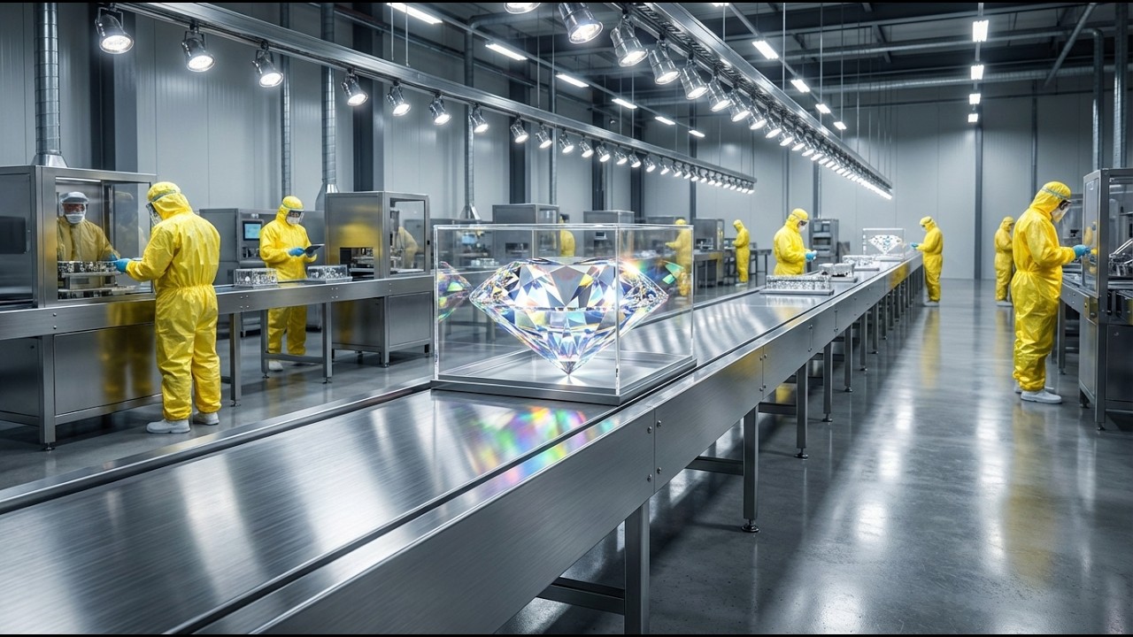 Inside the Lab Diamond Factory: Carbon Gas to Brilliant Cut (Full Process Tour)