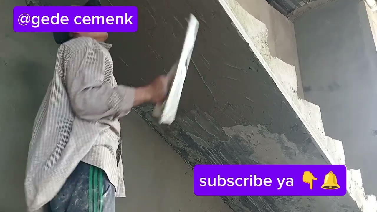 #pertukangan pengacian dak bawah tangga menggunakan mortal 400,#viralvideo 