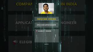 👉 Fresher Job Alert 🚨 Application Support Engineer Hiring | Apply Fast (Limited Seats!) #shorts #yt