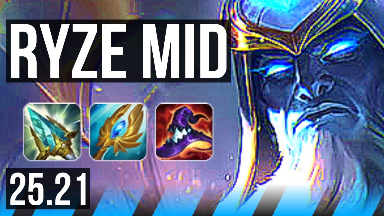 RYZE vs MEL (MID) | 12/0/1, Legendary | KR Diamond | 25.21