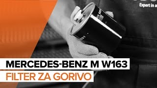 Menjava bencin Filter goriva MERCEDES-BENZ M-CLASS (W163) - video navodila