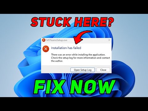 Microsoft Teams Ms Installation has failed Error on Windows 11/10/8/7