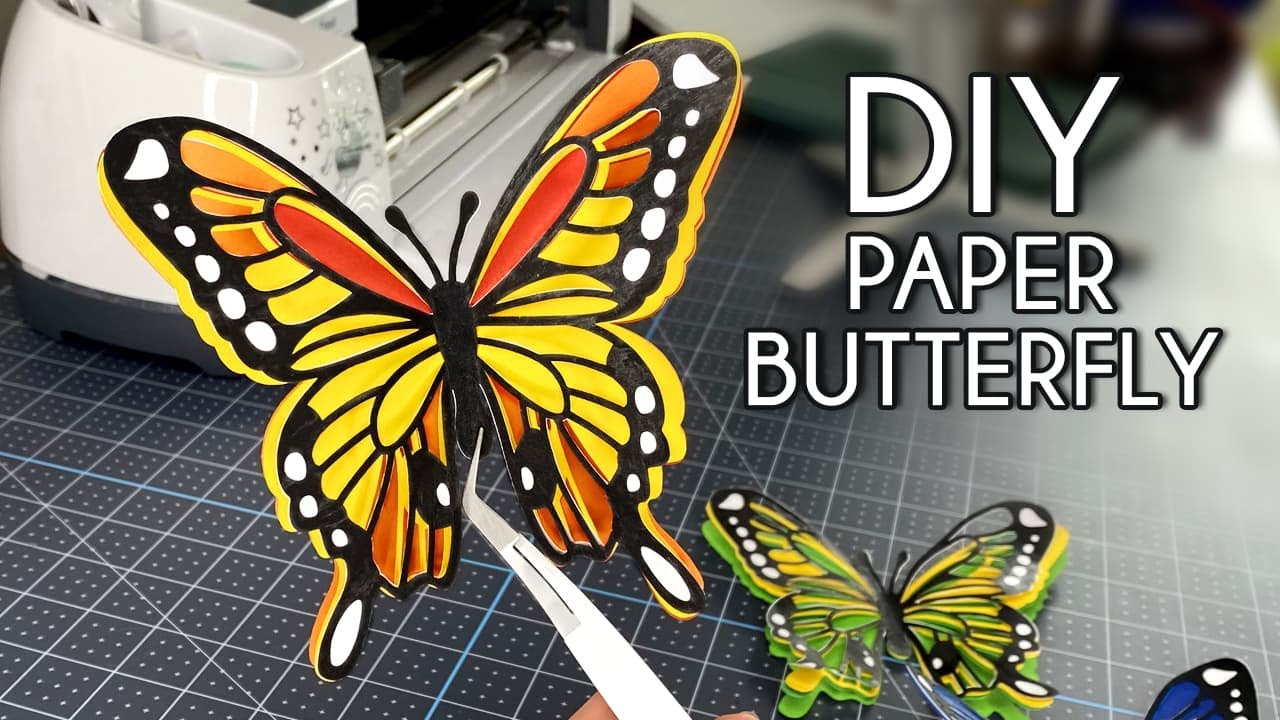 DIY Large Paper Butterfly Template