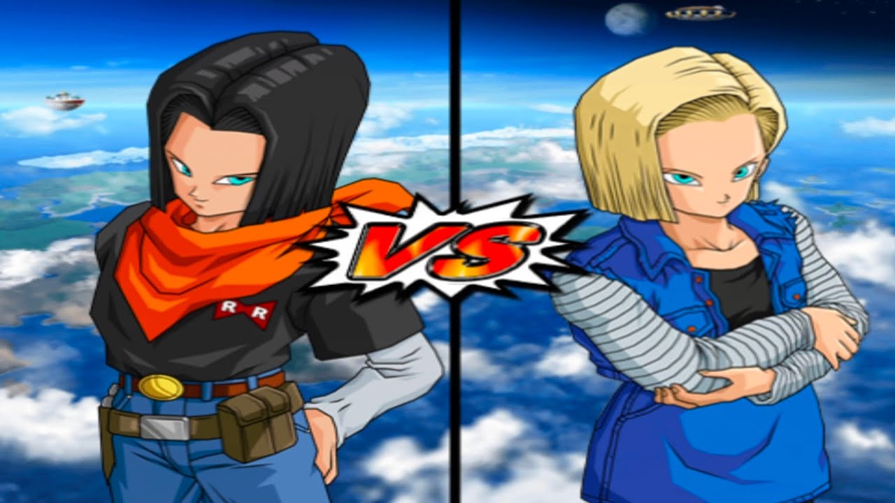 Android 17 vs Android 18 | when they become rivals 💥 | dbzbt4  
