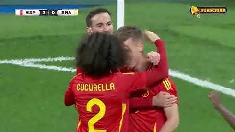 ملخص مباراة اسبانيا والبرازيل اليوم 4-3 اهداف اسبانيا اليوم هدف لامين يامال | ملخص مباريات اليوم🔥🪄