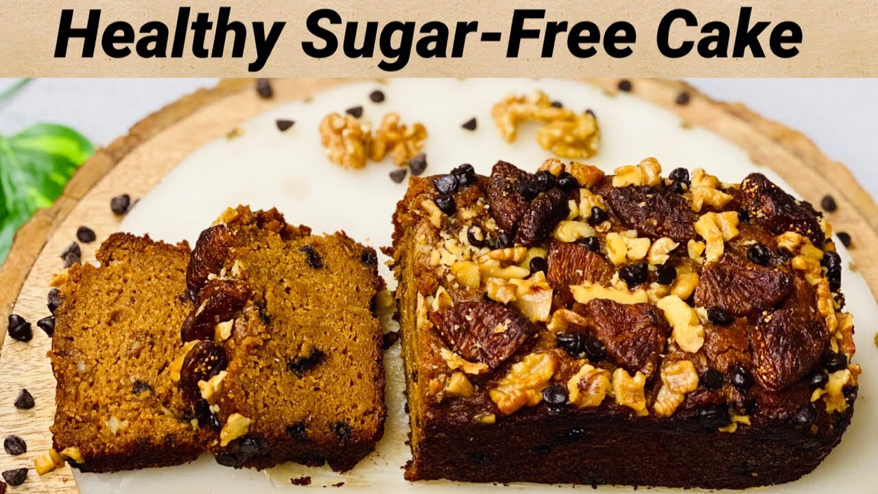 Sugar-Free & Eggless Healthy Cake | Fig & Honey Walnut Cake | Eggless Wheat Cake | Flavourful Food