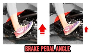 Brake Pedal Angle Fix - CanAm Spyder F3 F3s F3-T F3 Limited with floorboards