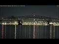 Baltimore, USA the moment of collision and crashing the bridge by Container Vessel