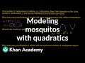 Mosquito Population and Quadratic Functions