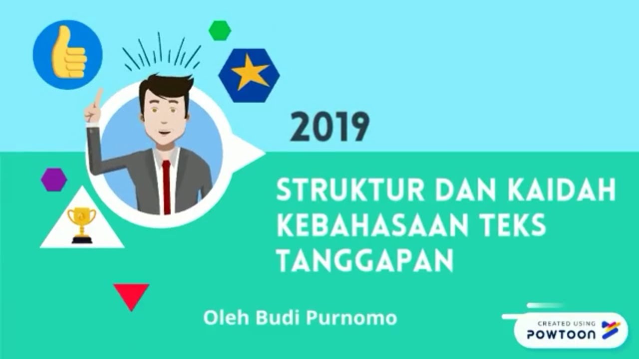 Struktur dan Kaidah Kebahasaan Teks Tanggapan - YouTube