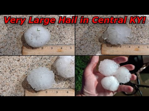 Severe Storm Bringing Golf Ball to Baseball Sized Hail in Central ...