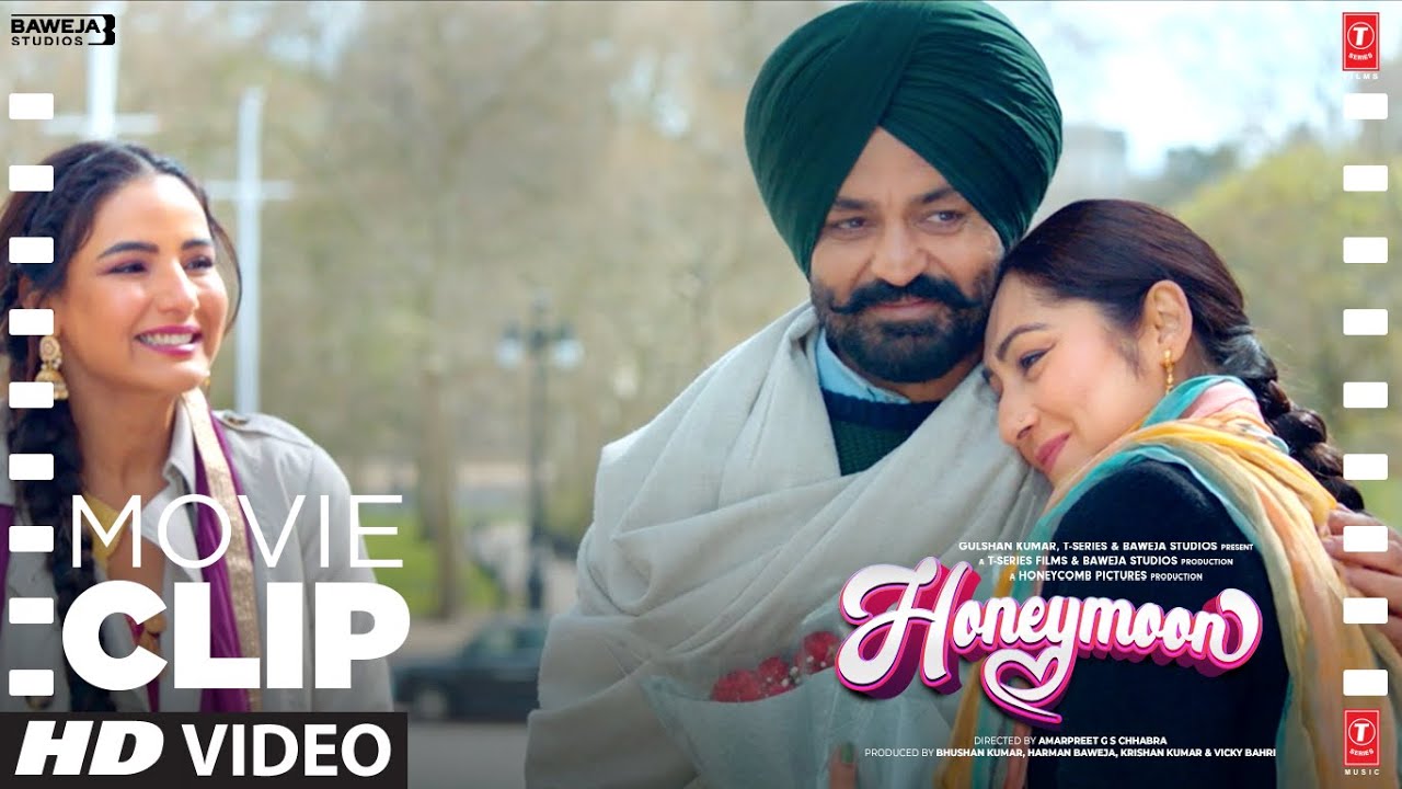 Honeymoon (ਹਨੀਮੂਨ) Movie Scene | Gharwale Da Pyaar | Gippy Grewal, Jasmin | Punjabi Comedy