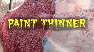 what happens when you Spill PAINT THINNER ON YOUR CAR ? ? ?