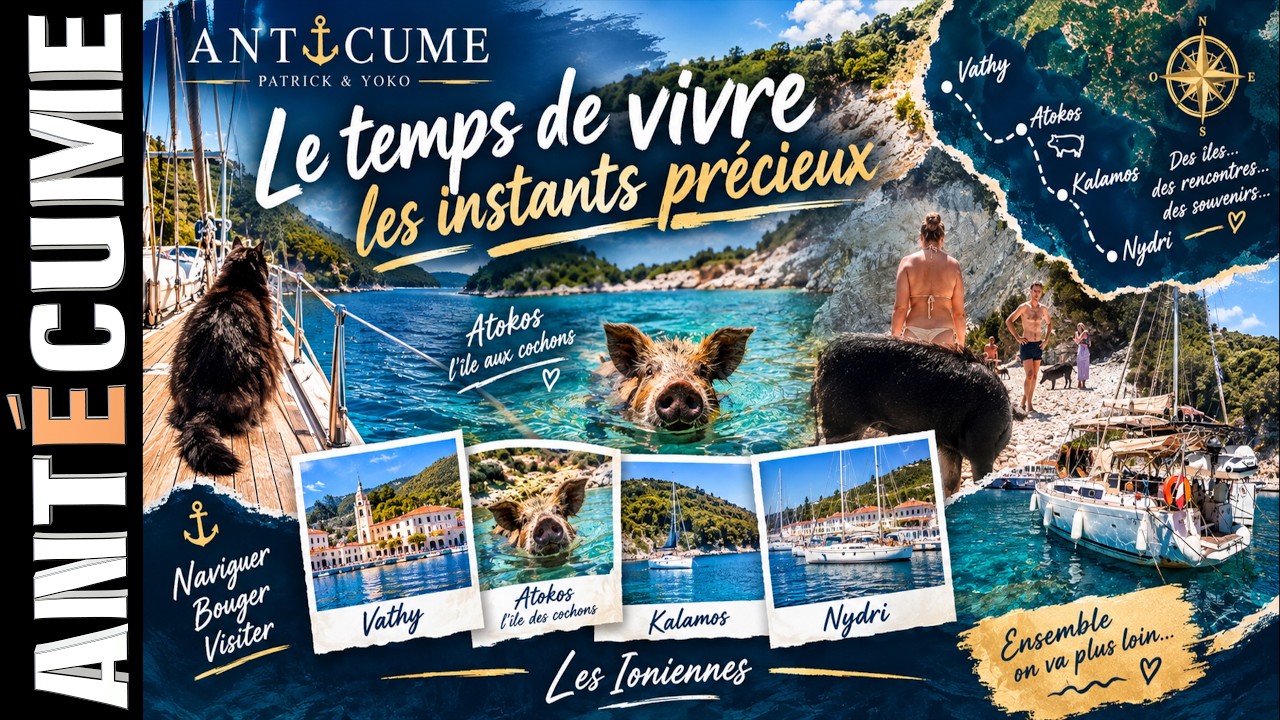 ⁣⛵️l’ile des cochons, les rencontres, Péripigadi, Ithaque, Atoko