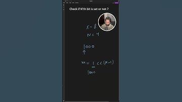 check if Nth bit is set or not #codinginterview #coding