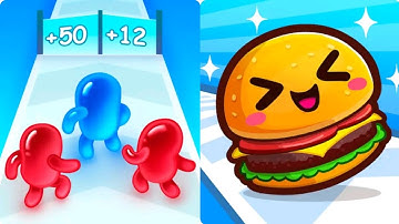 Join Blob Clash 3D vs Food Run Satisfying ASMR Gameplay (Android,ios) (New Update)