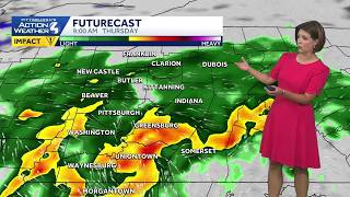 Impact Day Morning rain heavy at times for western PA August 20