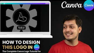 How to design logo in canva #canva 