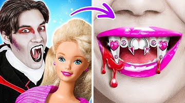 LỘT XÁC THÀNH BARBIE VS MA CÀ RỒNG || Cách Trở Thành Ma Cà Rồng Nhờ Tiện Ích Từ 123 GO! TRENDS
