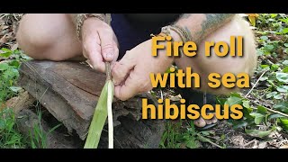 Fire roll with sea hibiscus