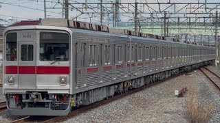 【4K高画質】【9102F  南栗橋車両管区出場試運転（全検）往路】東武9000系9102編成が試運転電車として杉戸高野台駅2番線を高速通過するシーン（試7604レ）2026.3.27〜床下全塗装✨〜