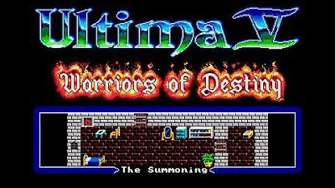 ultima 5 - warriors of destiny intro for Atari ST