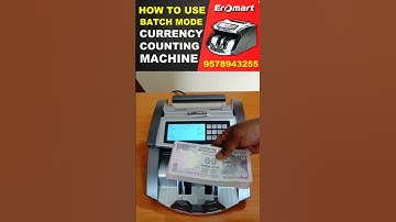 How to Use Batch Mode Of Cash Counting Machine #batch #cash #counting  #trendingshort #shorts #tamil