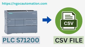 Hướng dẫn xuất csv cho PLC S71200 theo ngày tháng