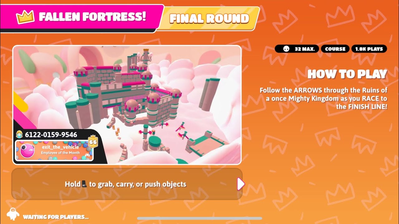 I played “Fallen Fortress!” Creative Map - Fall Guys 