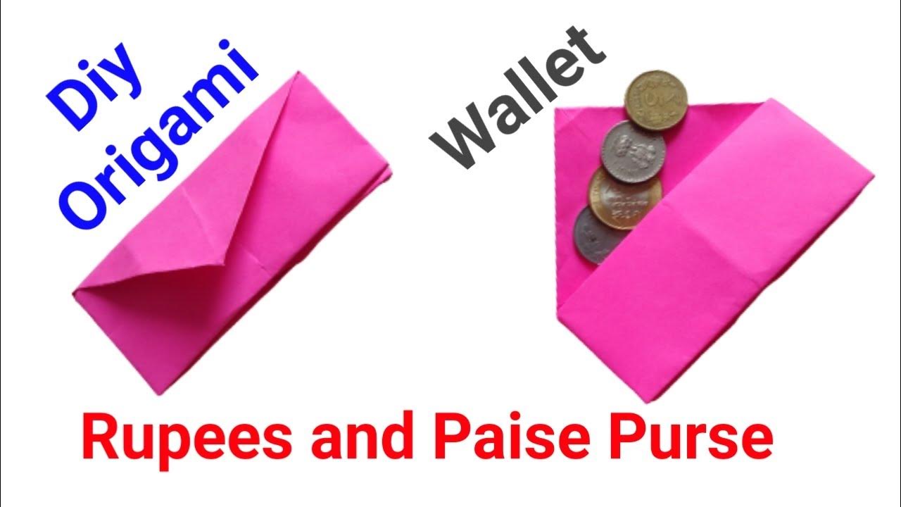 Rupees and Paise purse Origami Purse ncert math magic 3 origami