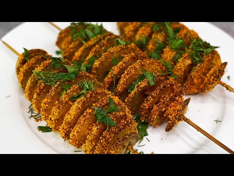 Картошка спиралька (торнадо) в духовке. Простой рецепт