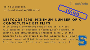 Leetcode [995] Minimum Number of K Consecutive Bit Flips