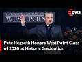 FULL HISTORIC CEREMONY: U.S. Defense Secretary Pete Hegseth at West Point Graduation 2026 | AC15