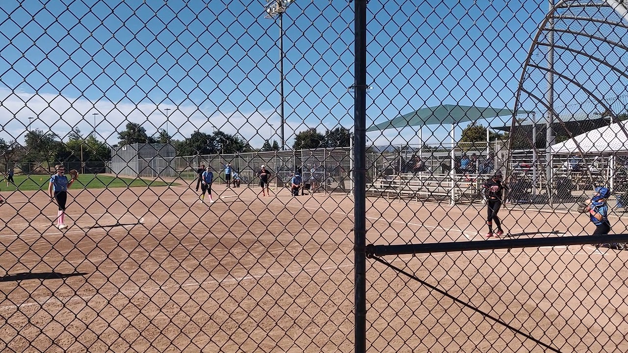 2019/10/06 12U Fastpitch Softball AB Triple to the left center gap