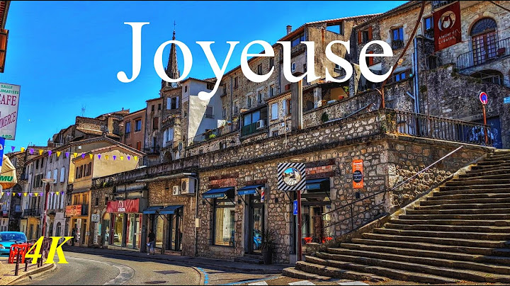 JOYEUSE - Charming village in the Ardèche - French towns and villages tour [4K]