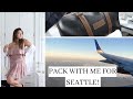 PACK WITH ME FOR SEATTLE| Picking outfits, packing tips, and what's in my carry on!
