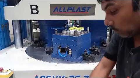 Double Color Injection Moulding Machine | Plastic Cap Making Machine #capmachine #rotarytable