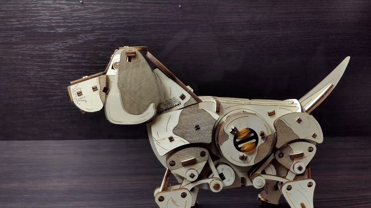 EWA ECO-WOOD-ART PUPPY 3D木製パズル Spotlight on: EWA Eco-Wood-Art Puppy 3D Wood Kit - YouTube