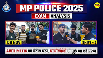 MP POLICE CONSTABLE EXAM ANALYSIS 2025 MP POLICE CONSTABLE EXAM REVIEW 2025 MP POLICE CONSTABLE 2025