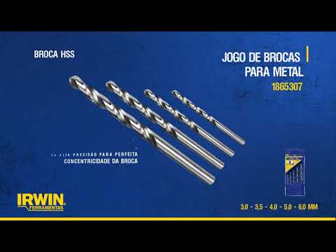 IRWIN - JOGO DE BROCAS PARA METAL - 1865307